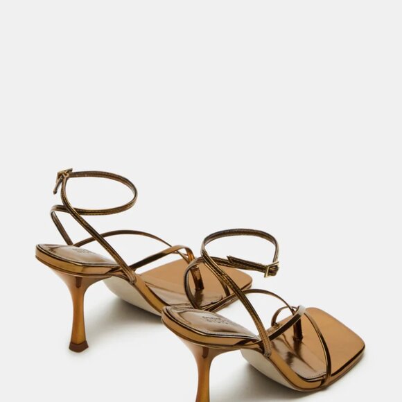 NEW Steve Madden 'Annie' Heeled Sandal in Bronze 6 - Picture 5 of 6